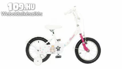 BMX 16 lány fehér hercegnős kerékpár